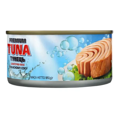 Тунець шматочками у власному соку Polar Seafood з/б 185г