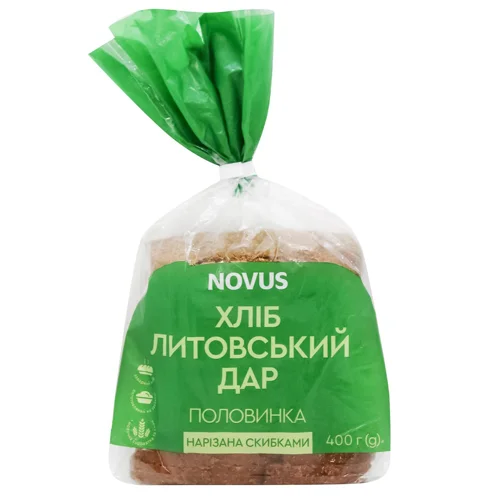 Хліб Novus Литовський дар нарізаний 400г