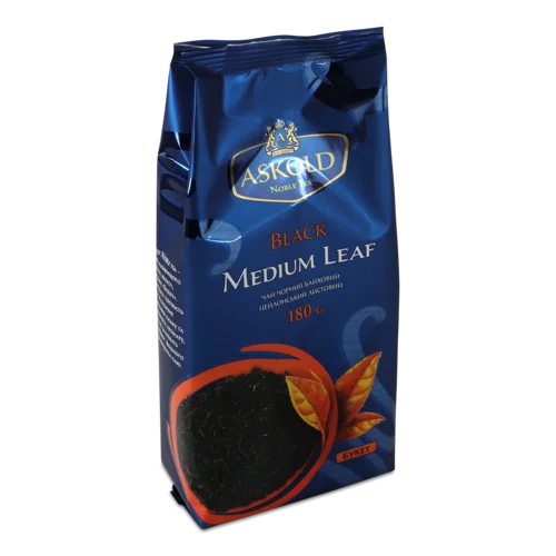 Чай Чорний байховий цейлонський листовий Medium leaf Askold, м/у 180г