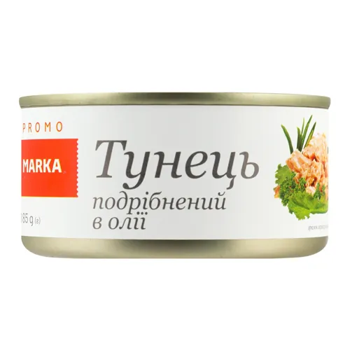 Тунець подрібнений в олії Marka Promo з/б 185г