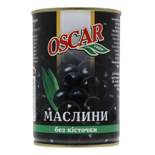 Маслини без кісточки Oscar foods з/б 400г