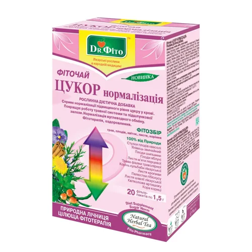 Фіточай Dr. Фіто Цукор нормалізація 1,5г*20шт