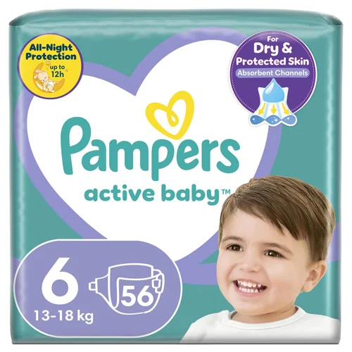 Підгузки Pampers Active Baby Extra Large 6 13-18кг 56шт