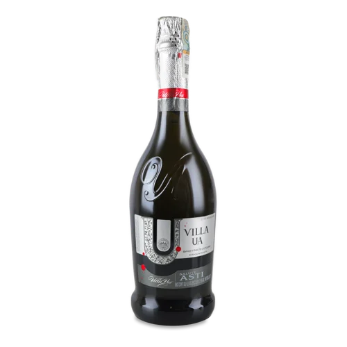Вино Ігристе, В/Ґ, Біле Солодке Salute Asti Villa, 0.75л, 10-13.5%