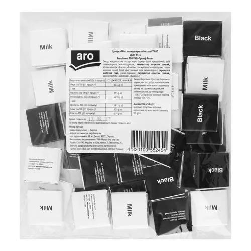 Цукерка Мікс з кондитерської глазурі Aro м/у 250г