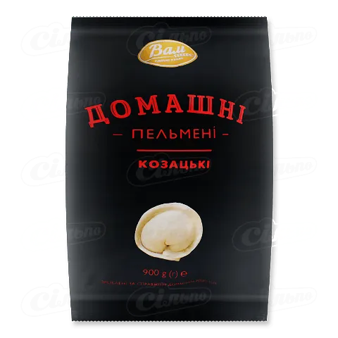Пельмені «Вам» «Домашні козацькі» зі свинини та яловичини, 900г