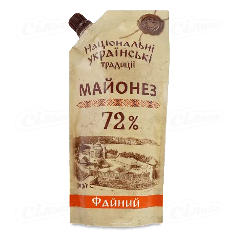 Майонез Національні українські традиції Файний 72%, 300г