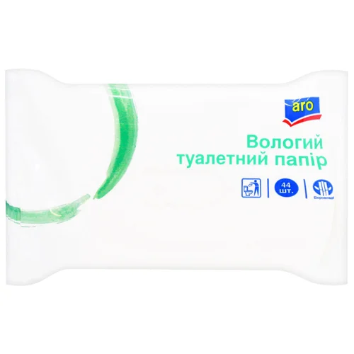 Туалетний папір Aro вологий 44шт