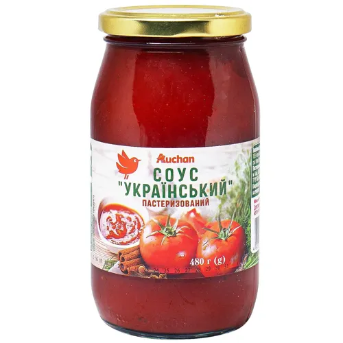 Соус Ашан Український пастеризований 480г