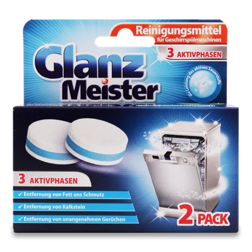 Таблетки Для Чищення Посудомийної Машини Glanz Meister 2х40г