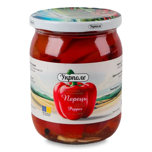 Маринований Перець Укрполе, с/б 520г