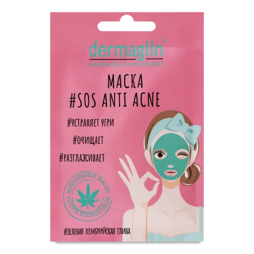 Маска для обличчя Dermaglin SOS Anti-Acne, 20 г