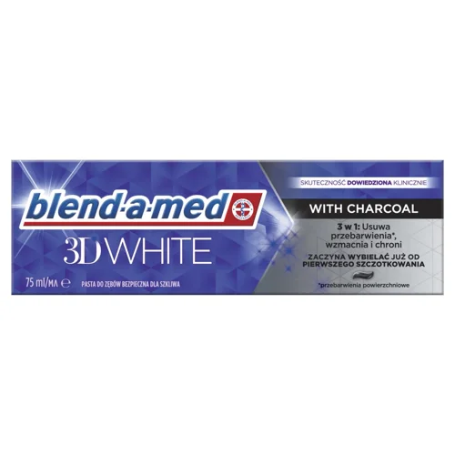 Зубна паста Blend-a-Med 3D White з деревним вугіллям 75мл