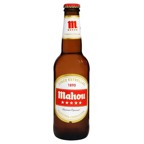 Пиво Mahou 5 Estrellas світле 5,5% 0,33л