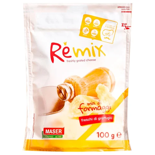 Сир Remix Formaggi Пармезан тертий 100г