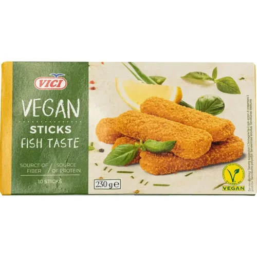 Соєві палички Vici веганські з рибним смаком в паніровці 230г