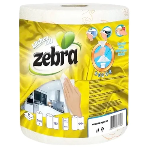 Рушники паперові Zebra Економ 150шт