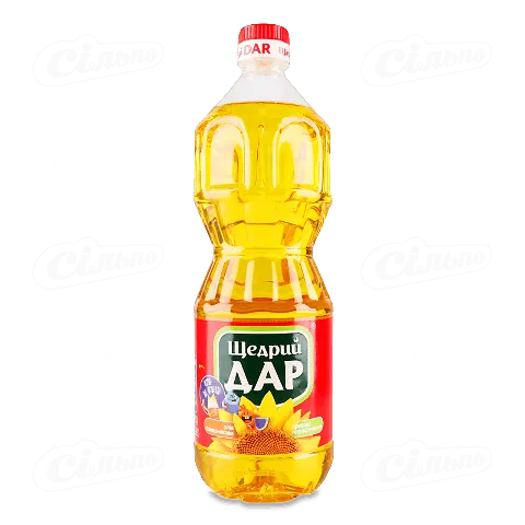 Олія соняшникова Щедрий Дар нерафінована холодного пресування першого віджиму 0,85л