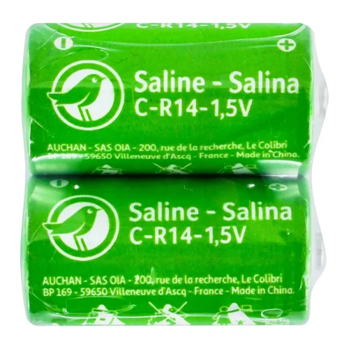 Батарейки соляні Auchan R14С 2шт