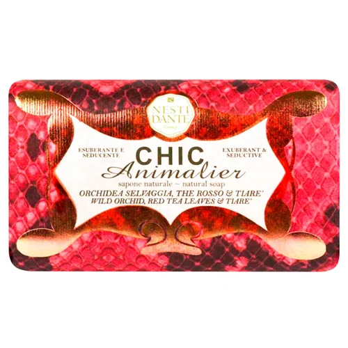 Мило тверде Nesti Dante Chic Animalier Червоний пітон 250г