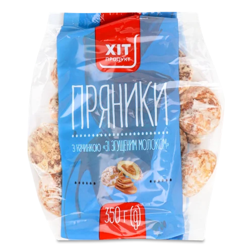 Пряники З Начинкою Зі Згущеним Молоком, м/у 350г