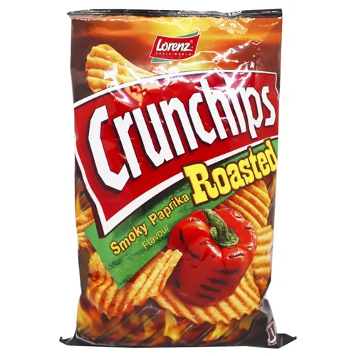 Чіпси картопляні Lorenz Crunchips Roasted Копчена паприка хвилясті 140г