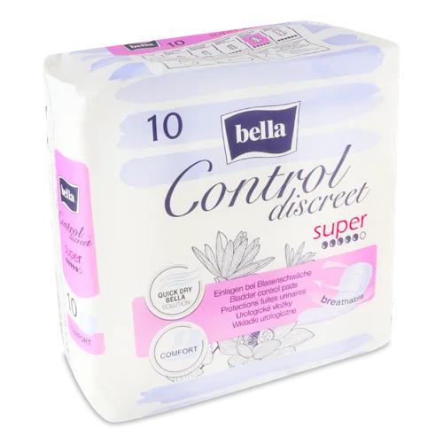 Урологічні Прокладки Super Control Discreet Bella, 10 шт