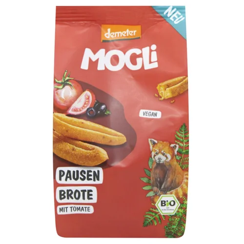 Хлібні палички Mogli з помідорами та оливками органічні 50г