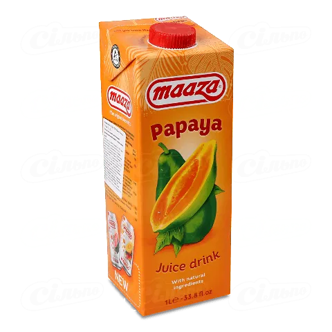 Напій соковий Maaza «Папая» негазований, 1л