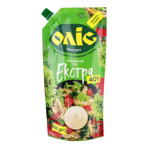 Соус майонезний 40% Екстра Оліс д/п 560г