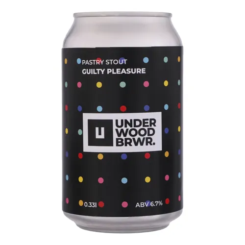 Пиво 0.33л 6.7% темне нефільтроване непастеризоване Guilty Pleasure Underwood Brewery з/б