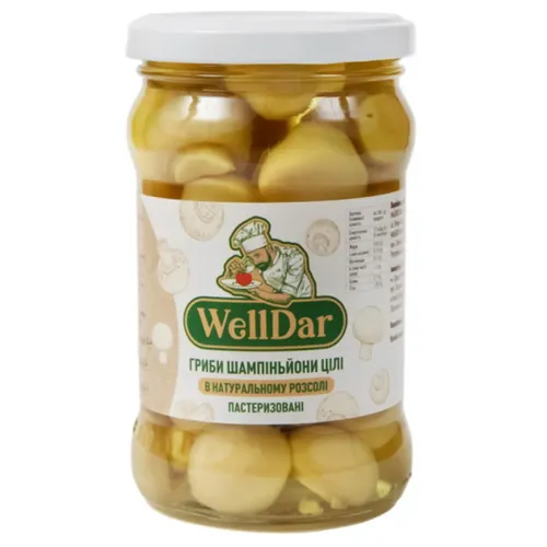 Шампіньйони WellDar мариновані 315мл