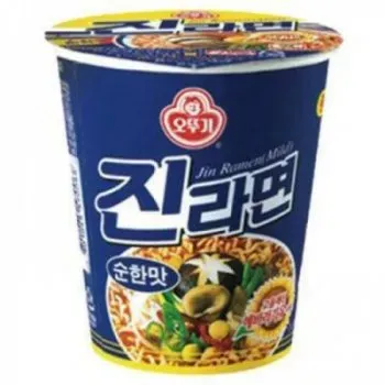 Лапша Ottogi Джин Рамен Середньоострий в стакані 67г