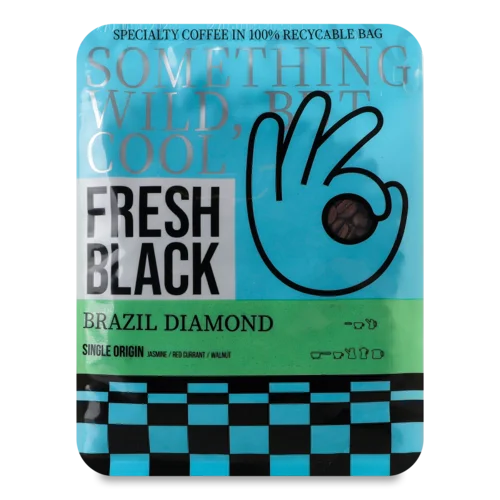 Кава Свіжообсмажена В Зернах Brazil Diamond, в/ґ, 200г