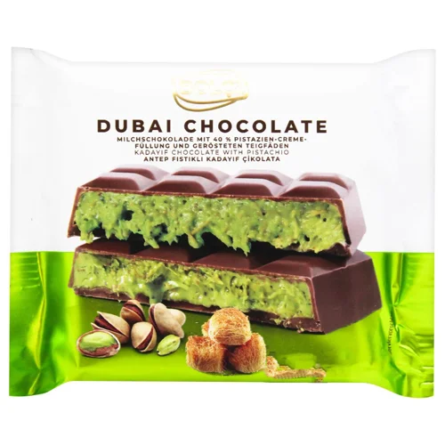 Шоколад молочний Bolci з катаіфі та фісташковим кремом 100г