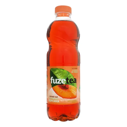Напій безалкогольний негазований Чорний чай зі смаком персика Fuzetea п/пл 1л