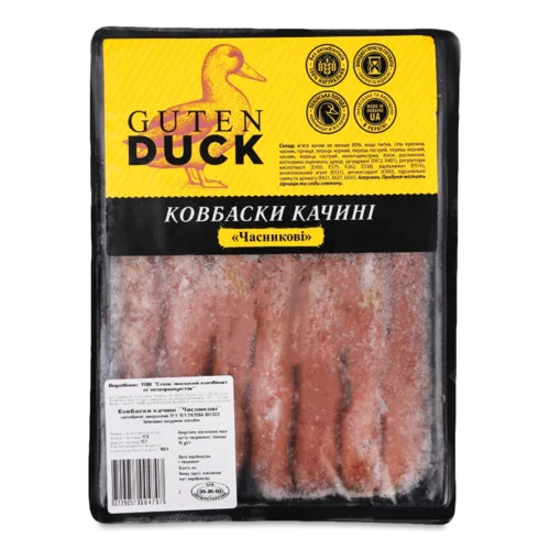 Ковбаски Guten Duck Часникові качині
