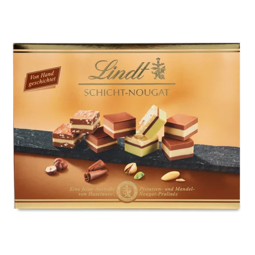 Шоколадні Цукерки Schicht-Nougat Lindt, к/у 125г