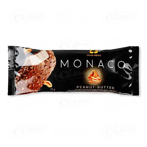 Морозиво Три Ведмеді Monaco Арахісова паста 75г