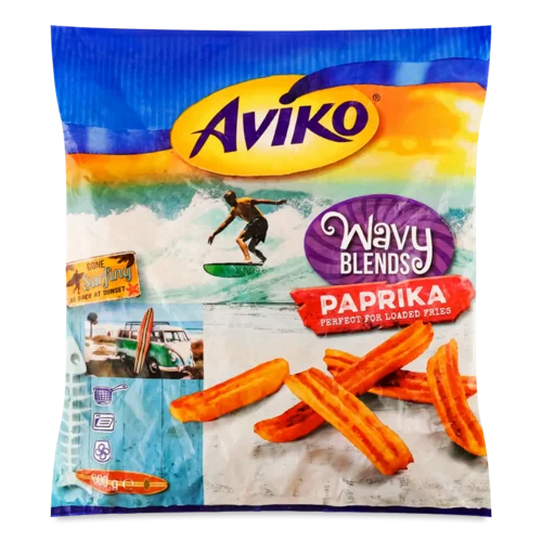 Картопля Aviko фрі хвиляста з паприкою