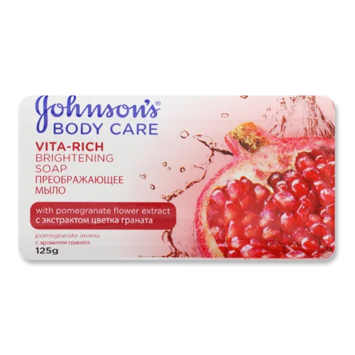 Туалетне Мило з Екстрактом Граната Vita Rich Body Care Johnson's, 125г