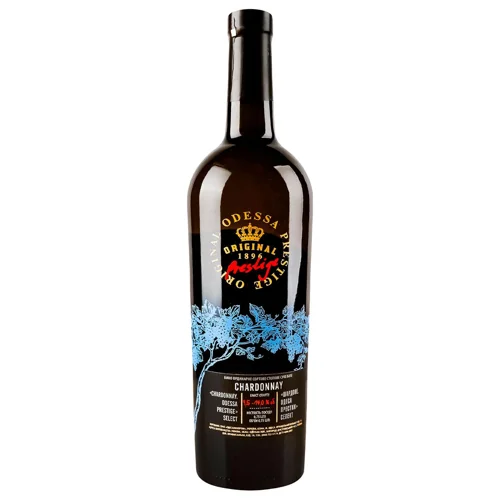 Вино Odessa Prestige Chardonnay біле сухе 9,5-14% 0,75л