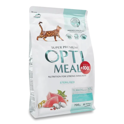 Корм для котів Optimeal Sterilised індичка та овес сухий