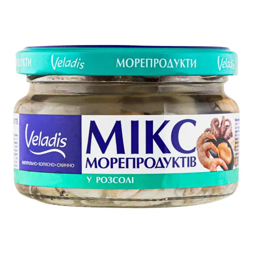 Мікс морепродуктів у розсолі Veladis 200г