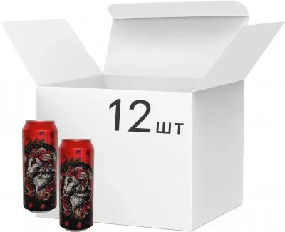 Упаковка пива Slash RED червоне фільтроване 8% 0.5л x 12 шт