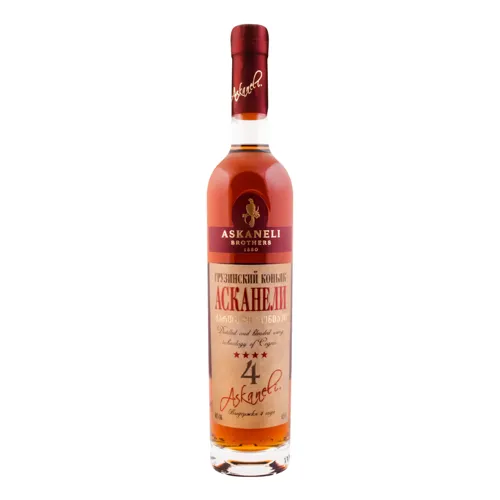 Коньяк 0.5л 40% 4 зірки ординарний Askaneli Brothers