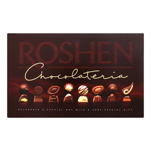 Набір цукерок шоколадних та пралінових Chocolateria Roshen к/у 130г