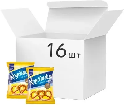 Крекер Konti Хрустинка з сіллю 140г х 16 шт