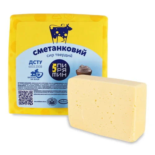 Сир Пирятин Сметанковий 50%, кг