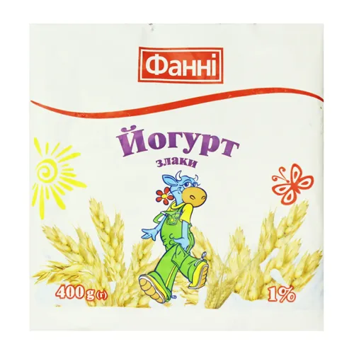 Йогурт 1% Злаки Фанні м/у 400г